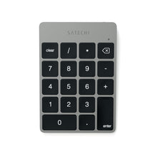 Load image into Gallery viewer, Satechi Aluminum Slim Rechargeable Wireless Bluetooth Keypad, Silver
