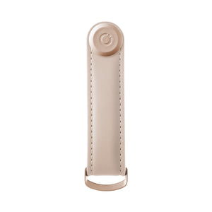 Schlüssel-Halter von Orbitkey, für bis zu 7 Schlüssel, Farbe Blush mit Rose Gold