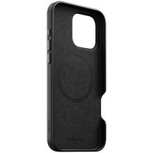 Load image into Gallery viewer, product_closeup|NOMAD Traditionelle Schutzhülle aus Leder für das Apple iPhone 16 Pro Max in Schwarz
