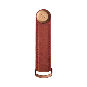 Orbitkey Key Organiser Waxed Canvas, Brick Red