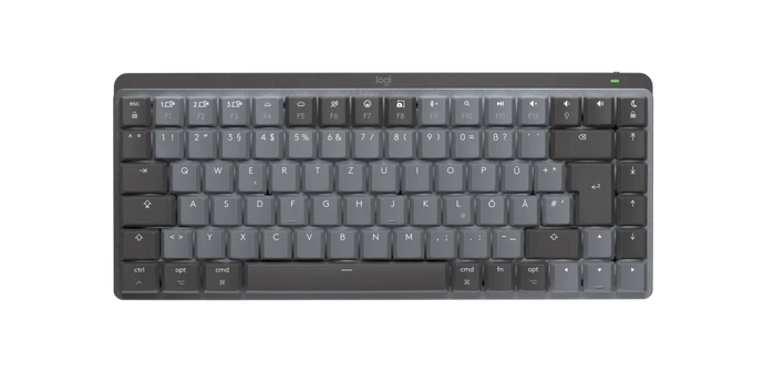 Logitech MX Mechanical Mini for Mac (🇩🇪 DE Layout), Pale Grey