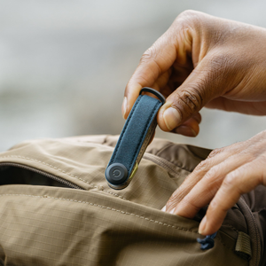 Orbitkey Key Organiser Waxed Canvas, Navy Blue