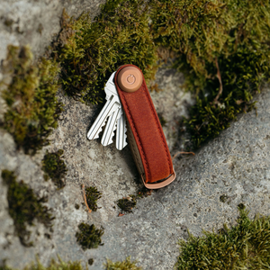 Orbitkey Key Organiser Waxed Canvas, Brick Red