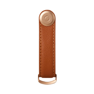 Orbitkey Key Organiser Pebbled-Leather, Amber