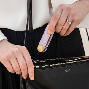 Orbitkey Schlüsselbund, Lilac, Saffiano Leder, für bis zu 7 Schlüssel