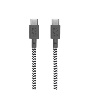 Native Union Fast GaN Charger PD 30W + USB-C Cable, White/Zebra