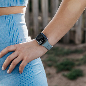 Apple Watch Sport Strap Slim Glacier Blue by NOMAD