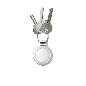 Rugged Keychain for Apple AirTags in White